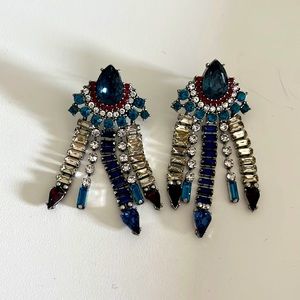 4th of July statement earrings